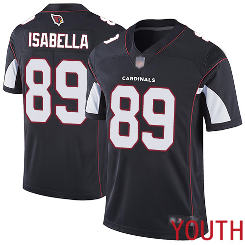 Arizona Cardinals Limited Black Youth Andy Isabella Alternate Jersey NFL Football #89 Vapor Untouchable->youth nfl jersey->Youth Jersey